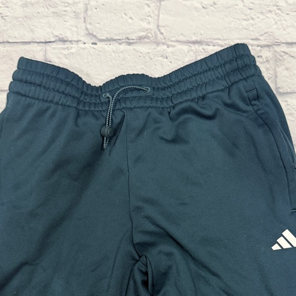 Adidas Teal Joggers with White Logo - Picture 4 of 8